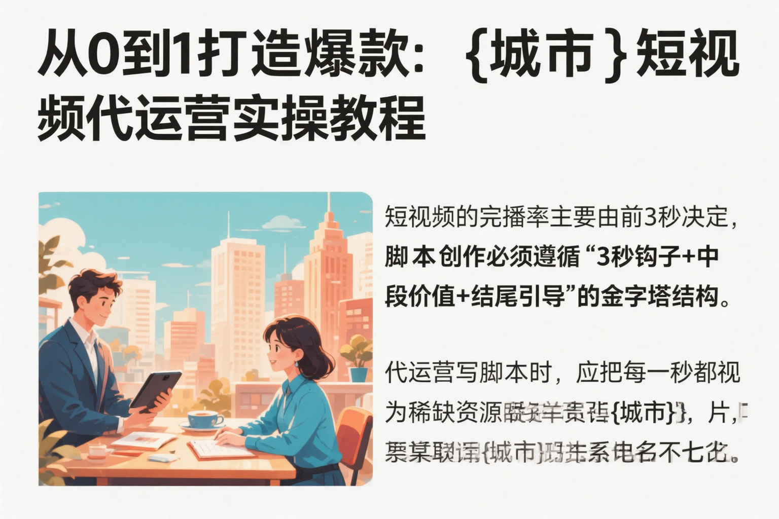 从0到1打造爆款:孝感短视频代运营实操教程