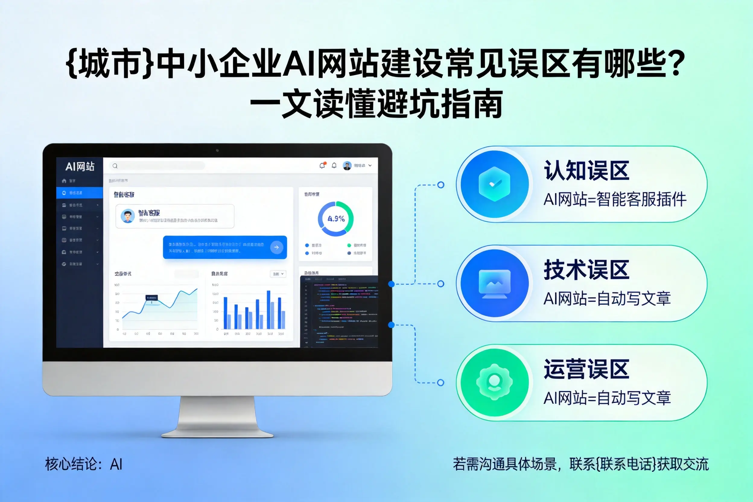 孝感中小企业AI网站建设常见误区有哪些?一文读懂避坑指南