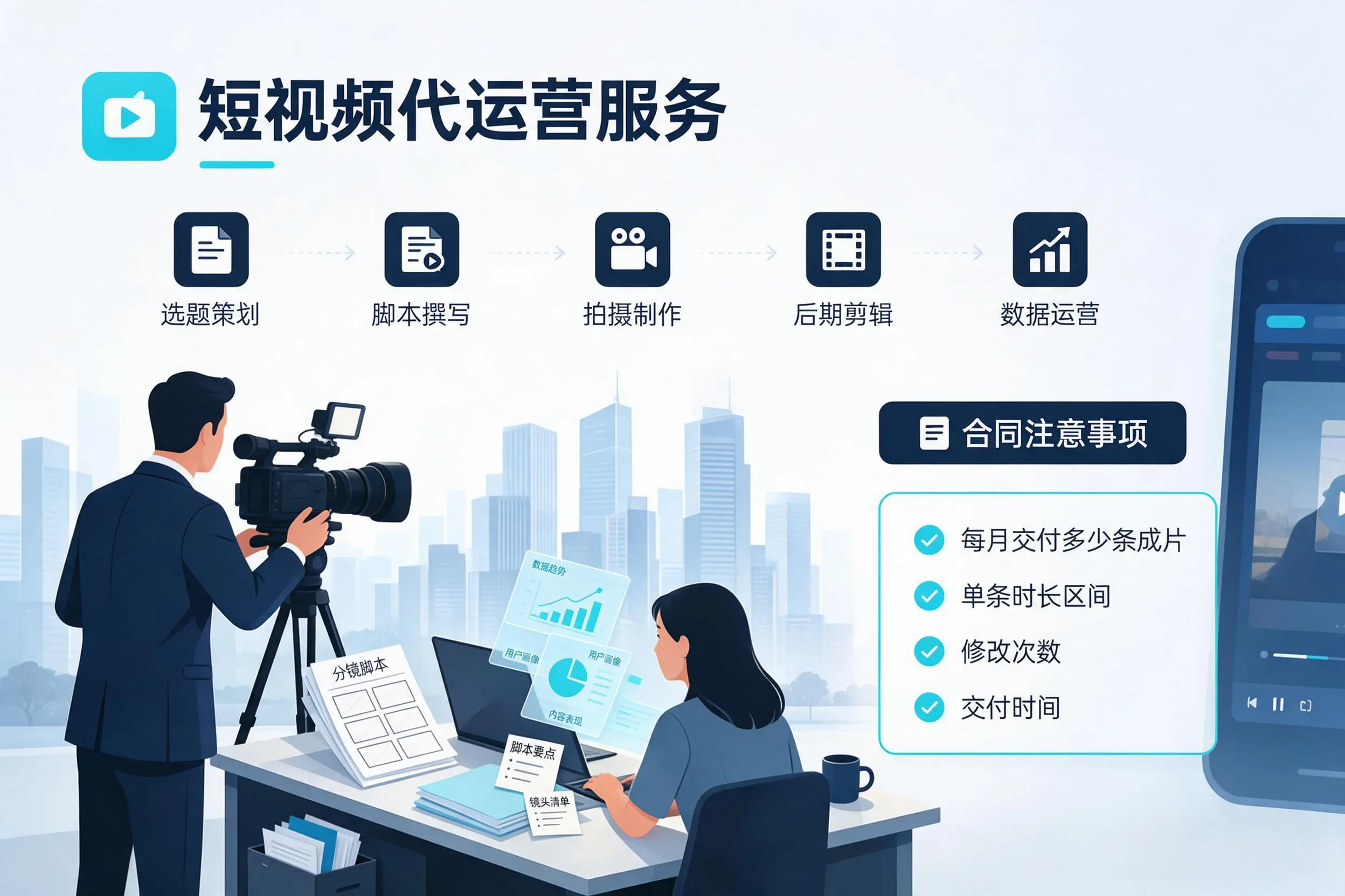 短视频代运营包含哪些服务?孝感企业常见问题科普