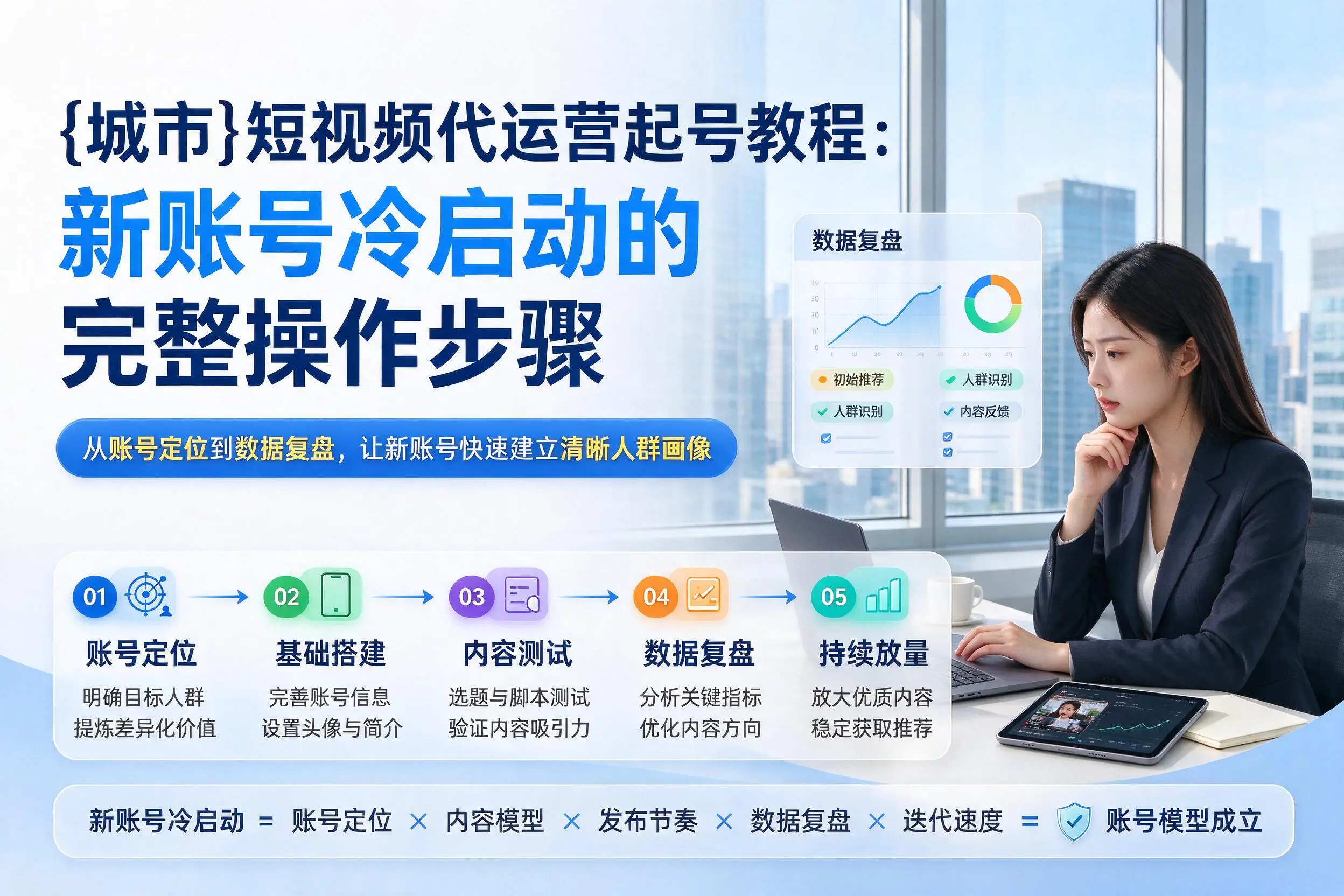 孝感短视频代运营起号教程:新账号冷启动的完整操作步骤