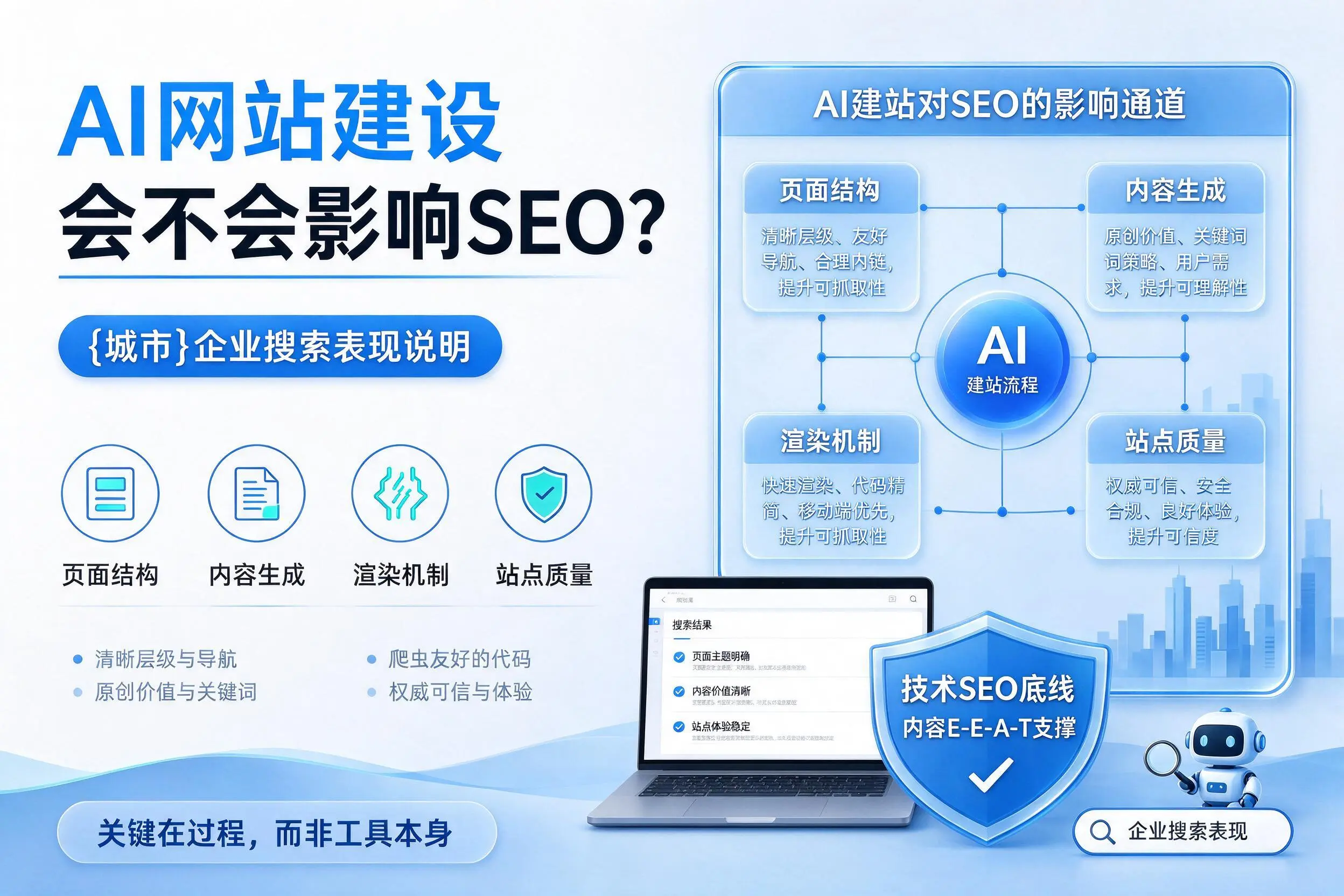 AI网站建设会不会影响SEO?孝感企业搜索表现说明
