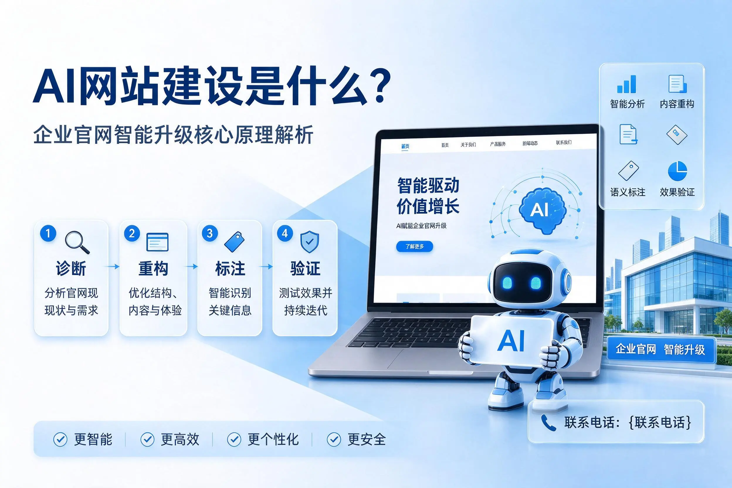 AI网站建设是什么？孝感企业官网智能升级核心原理解析