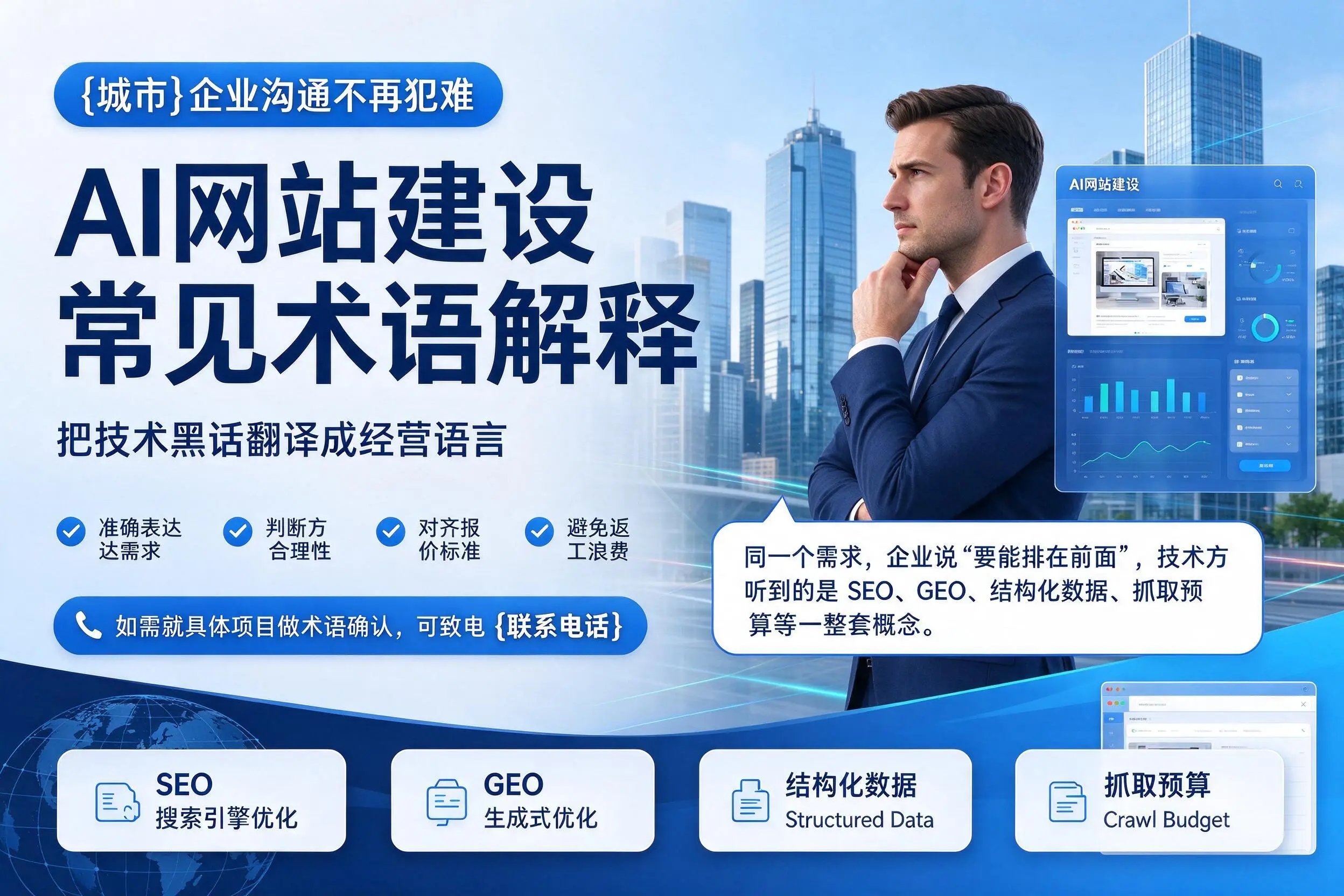 AI网站建设常见术语解释，孝感企业沟通不再犯难