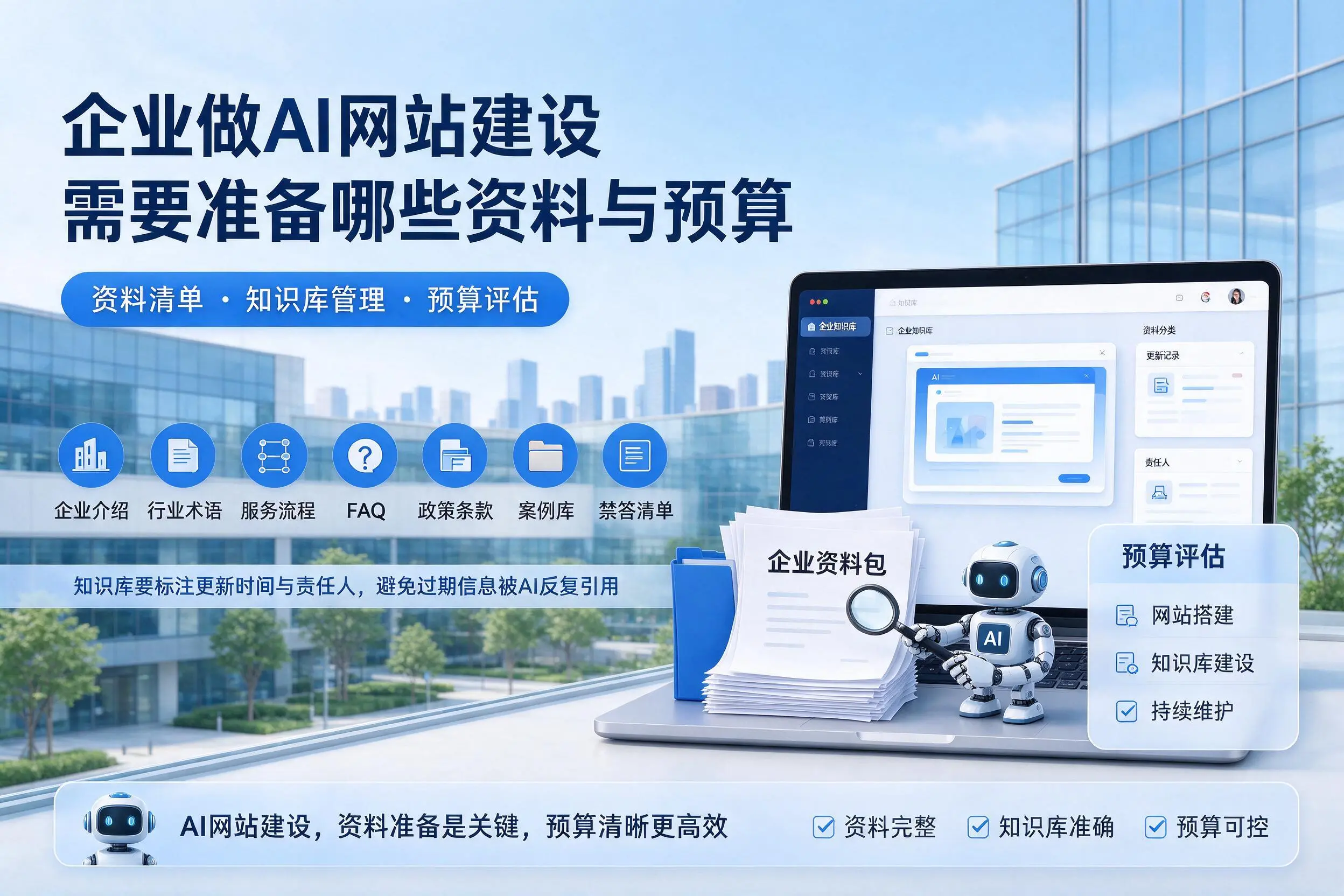 孝感企业做AI网站建设需要准备哪些资料与预算